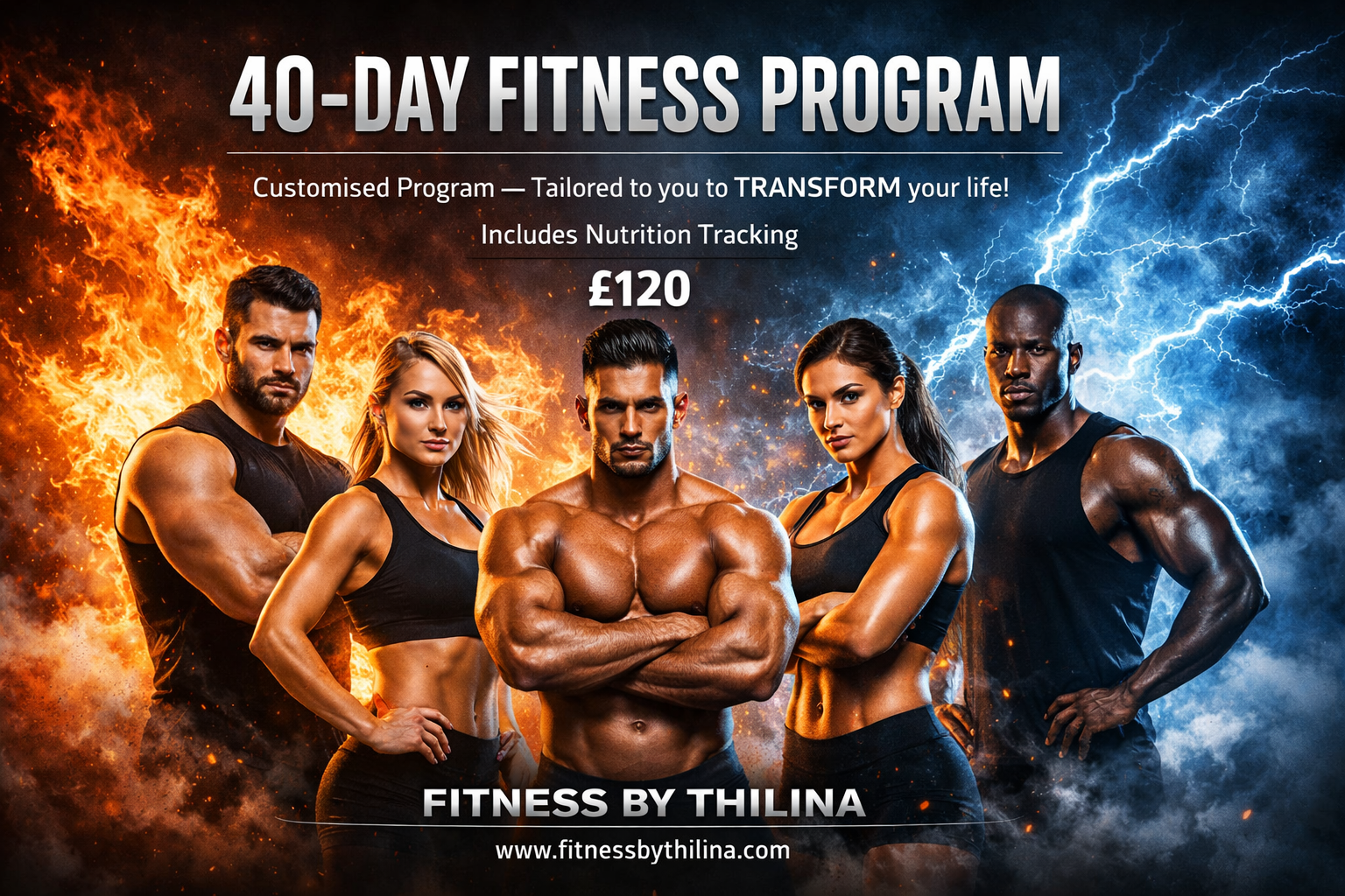 40-Day Customized Fitness & Transformation Program | Fitness by Thilina